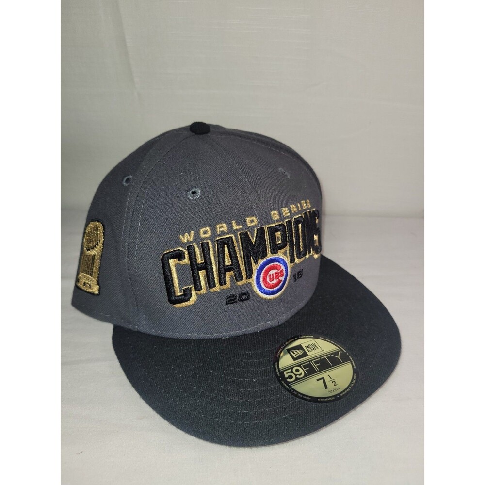 Chicago Cubs 2016 World Series Championship Hat Cap New Era 59FIFTY MLB Baseball
